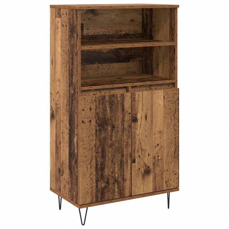 Highboard Brązowy 60 x 36 x 110 cm Materiał drewnopochodny