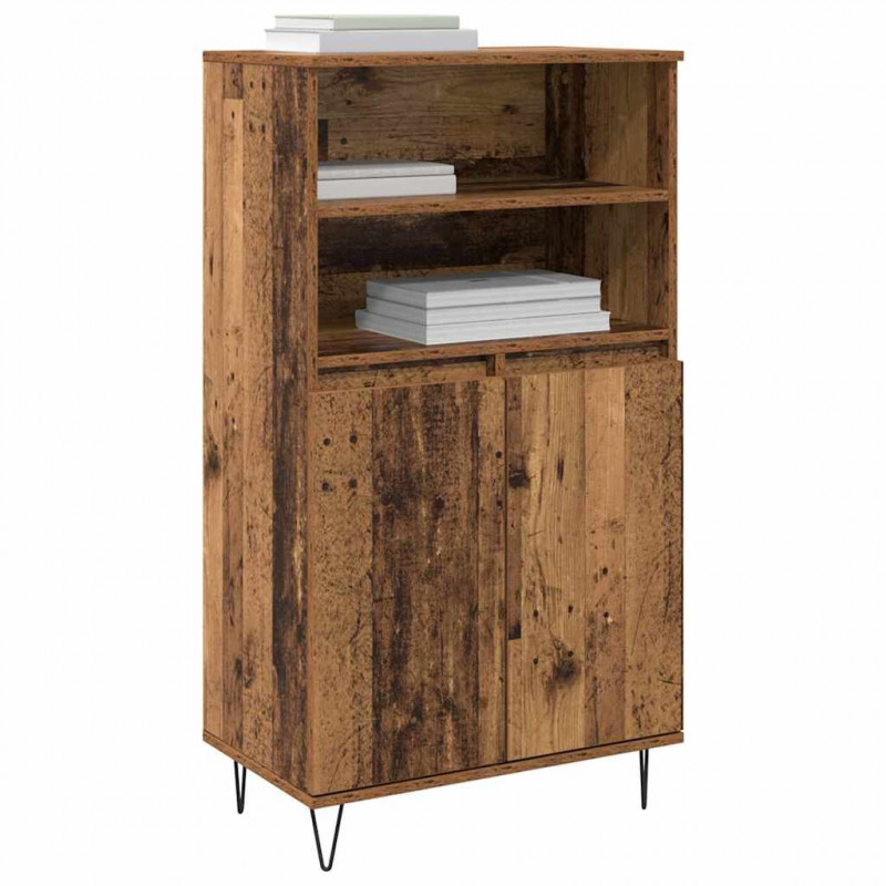 Highboard Brązowy 60 x 36 x 110 cm Materiał drewnopochodny