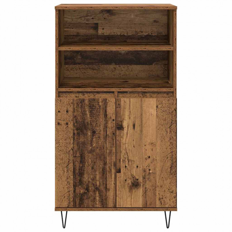 Highboard Brązowy 60 x 36 x 110 cm Materiał drewnopochodny