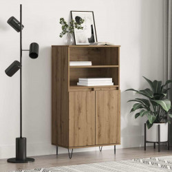 Highboard Brązowy 60 x 36 x 110 cm Materiał drewnopochodny