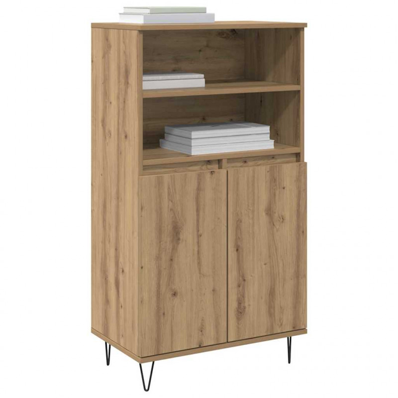 Highboard Brązowy 60 x 36 x 110 cm Materiał drewnopochodny