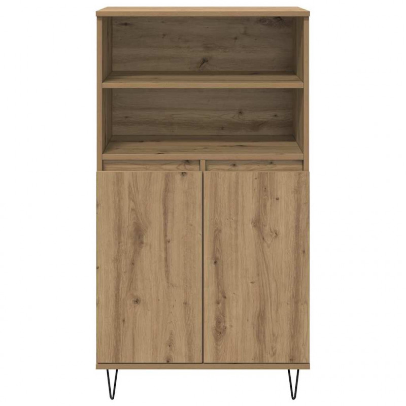 Highboard Brązowy 60 x 36 x 110 cm Materiał drewnopochodny