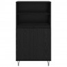 Highboard Czarny 60 x 36 x 110 cm Materiał drewnopochodny