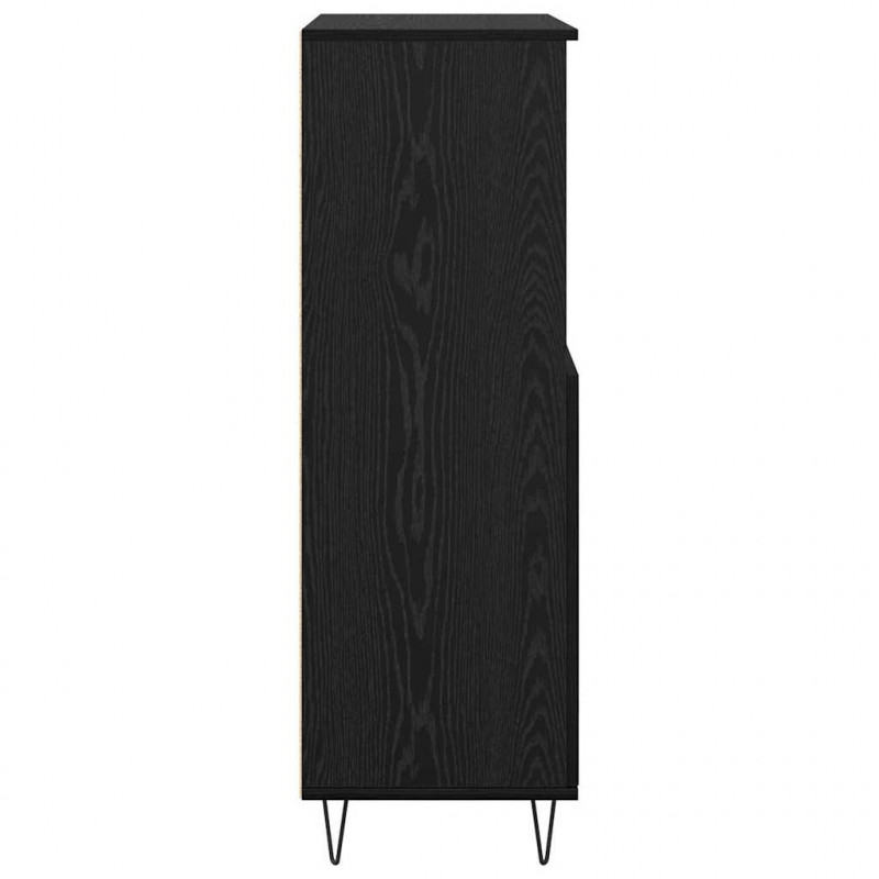 Highboard Czarny 60 x 36 x 110 cm Materiał drewnopochodny