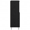 Highboard Czarny 60 x 36 x 110 cm Materiał drewnopochodny