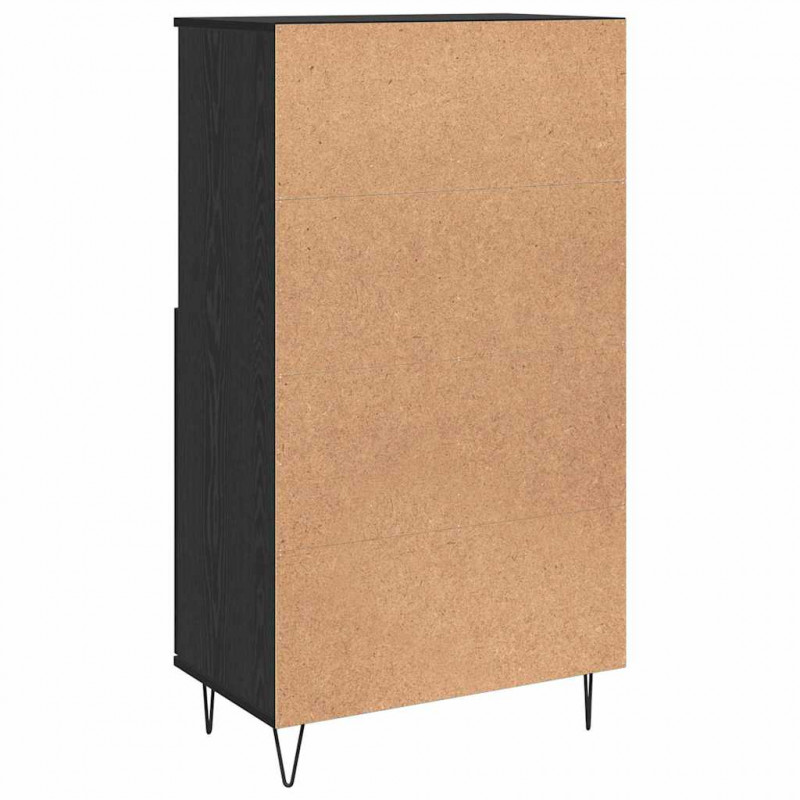 Highboard Czarny 60 x 36 x 110 cm Materiał drewnopochodny