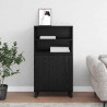 Highboard Czarny 60 x 36 x 110 cm Materiał drewnopochodny