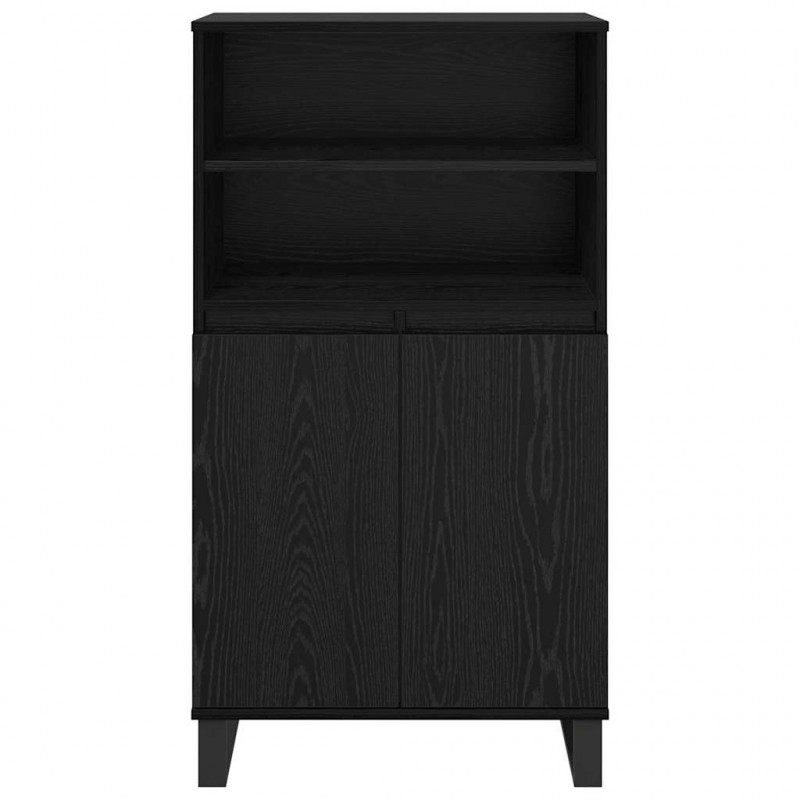 Highboard Czarny 60 x 36 x 110 cm Materiał drewnopochodny