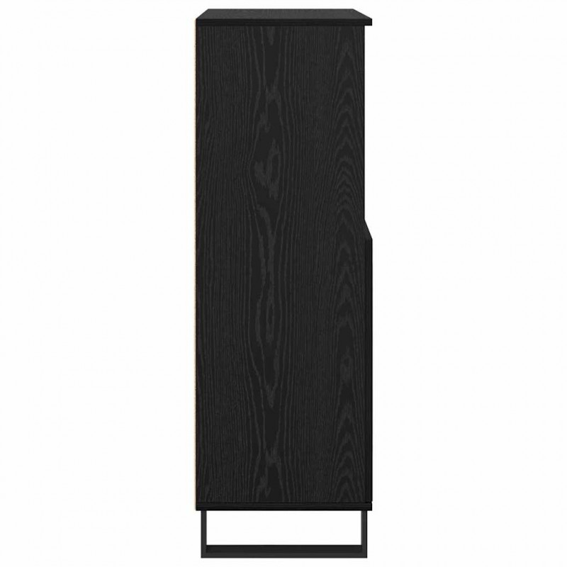 Highboard Czarny 60 x 36 x 110 cm Materiał drewnopochodny
