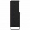 Highboard Czarny 60 x 36 x 110 cm Materiał drewnopochodny