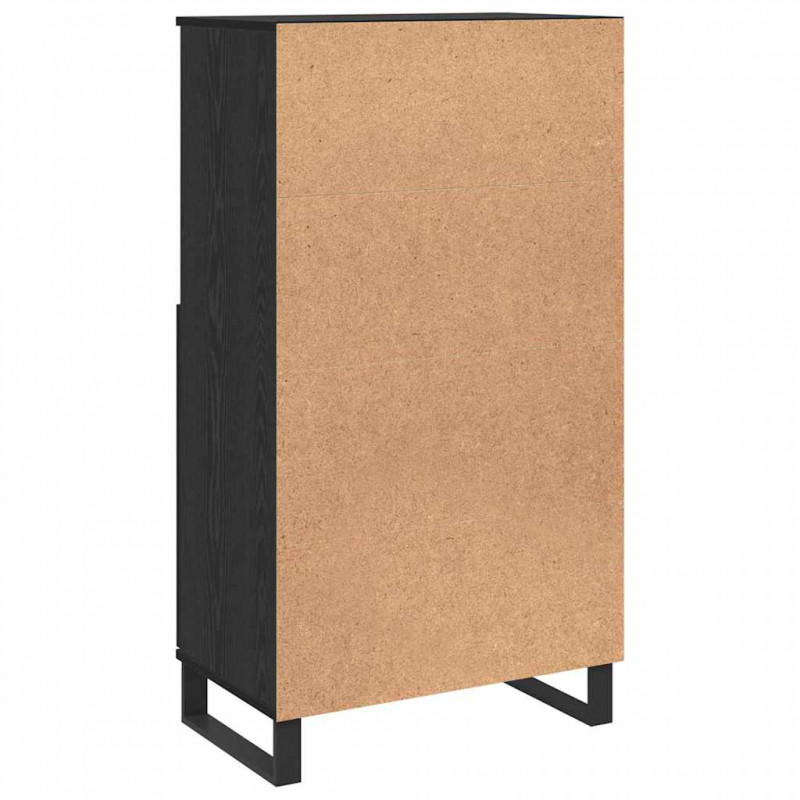 Highboard Czarny 60 x 36 x 110 cm Materiał drewnopochodny