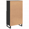 Highboard Czarny 60 x 36 x 110 cm Materiał drewnopochodny