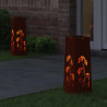 Słoneczna LED lampa na ścieżkę 2 pcs Rdzawy