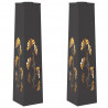 Słoneczna LED lampa na ścieżkę 2 pcs Czarny