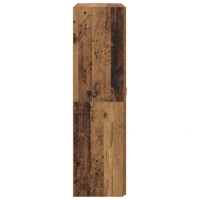 Biurowa szafka z półką z drzwiami Czarny Dąb 60 x 32 x 115 cm