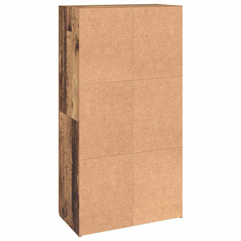 Biurowa szafka z półką z drzwiami Czarny Dąb 60 x 32 x 115 cm