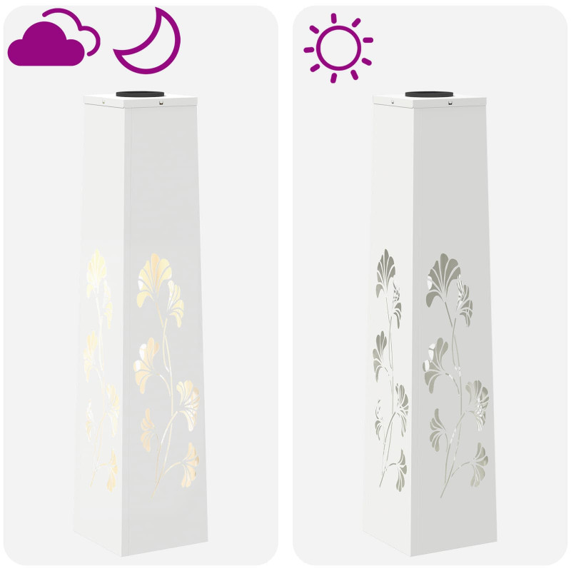 Słoneczna LED lampa na ścieżkę 2 pcs Biały