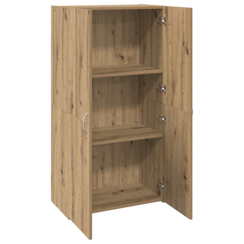 Biurowa szafka z półką z drzwiami Stare drewno 60 x 32 x 115 cm