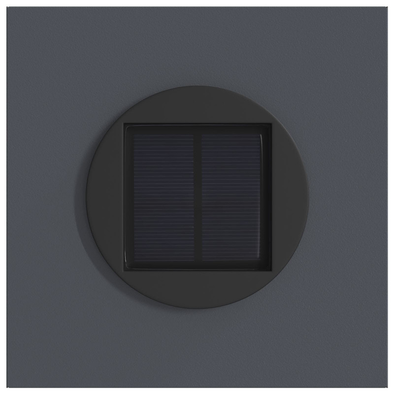 Słoneczna LED lampa na ścieżkę 2 pcs Antracyt