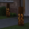 Słoneczna LED lampa na ścieżkę 2 pcs Rdzawy