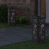 Słoneczna LED lampa na ścieżkę 2 pcs Antracyt