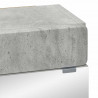 Szafka z lustrem do łazienki z półką TULUM Betonowy szary