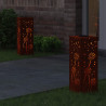 Słoneczna LED lampa na ścieżkę 2 pcs Rdzawy