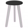Blat stołu Czarny 30 x 30 x 1,5 cm Materiał drewnopochodny