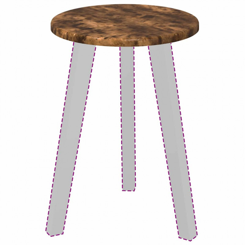 Blat stołu Wędzony dąb 30 x 30 x 1,5 cm Materiał drewnopochodny