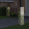 Słoneczna LED lampa na ścieżkę 2 pcs Srebrny Stal nierdzewna
