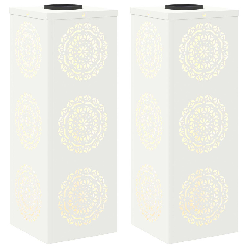 Słoneczna LED lampa na ścieżkę 2 pcs Biały