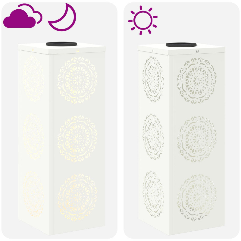 Słoneczna LED lampa na ścieżkę 2 pcs Biały