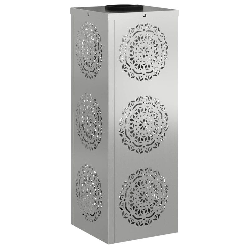 Słoneczna LED lampa na ścieżkę 2 pcs Srebrny Stal ocynkowana