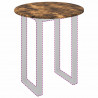Blat stołu Wędzony dąb 60 x 60 x 1,5 cm Materiał drewnopochodny