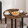 Blat stołu Wędzony dąb 60 x 60 x 1,5 cm Materiał drewnopochodny