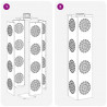 Słoneczna LED lampa na ścieżkę 2 pcs Czarny