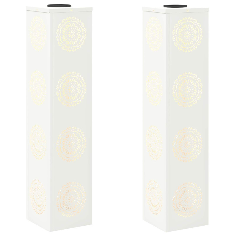 Słoneczna LED lampa na ścieżkę 2 pcs Biały