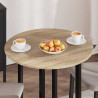 Blat stołu dąb sonoma 70 x 70 x 1,5 cm Materiał drewnopochodny