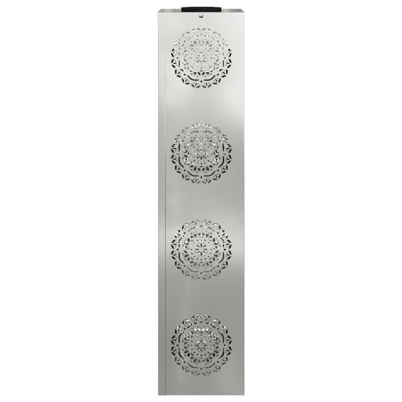 Słoneczna LED lampa na ścieżkę 2 pcs Srebrny Stal ocynkowana
