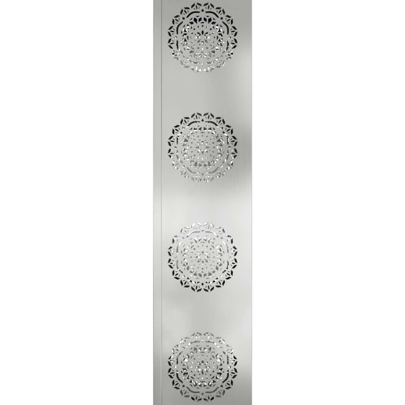 Słoneczna LED lampa na ścieżkę 2 pcs Srebrny Stal ocynkowana