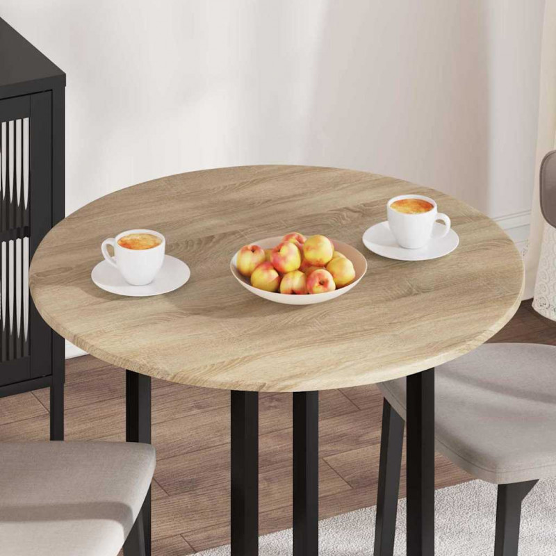 Blat stołu dąb sonoma 80 x 80 x 1,5 cm Materiał drewnopochodny