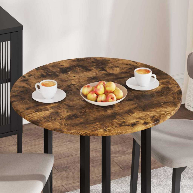 Blat stołu Wędzony dąb 80 x 80 x 1,5 cm Materiał drewnopochodny