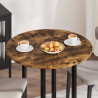 Blat stołu Wędzony dąb 80 x 80 x 1,5 cm Materiał drewnopochodny