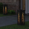 Słoneczna LED lampa na ścieżkę 2 pcs Czarny