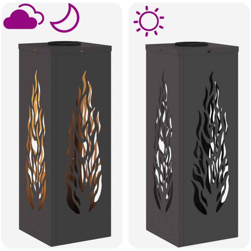 Słoneczna LED lampa na ścieżkę 2 pcs Czarny