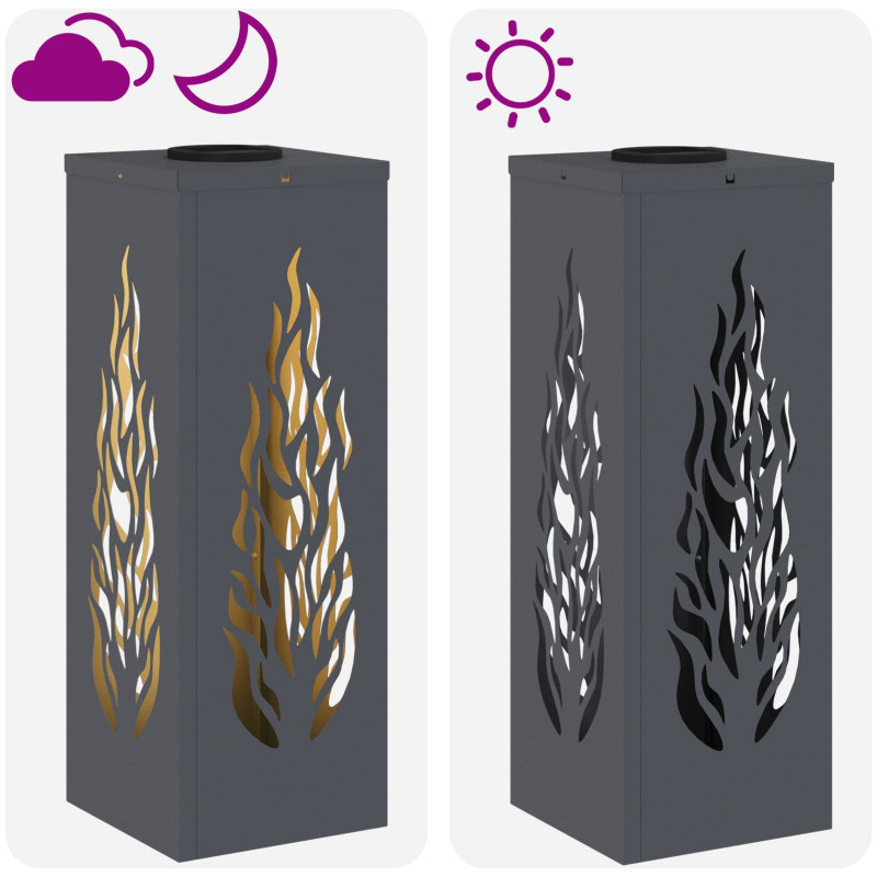 Słoneczna LED lampa na ścieżkę 2 pcs Antracyt