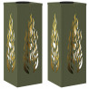 Słoneczna LED lampa na ścieżkę 2 pcs Zielony oliwkowy