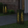 Słoneczna LED lampa na ścieżkę 2 pcs Zielony oliwkowy