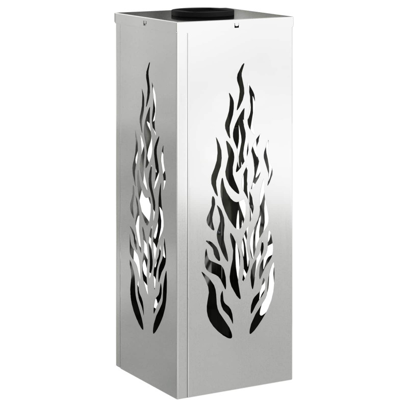 Słoneczna LED lampa na ścieżkę 2 pcs Srebrny Stal ocynkowana