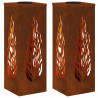 Słoneczna LED lampa na ścieżkę 2 pcs kolor bronzu